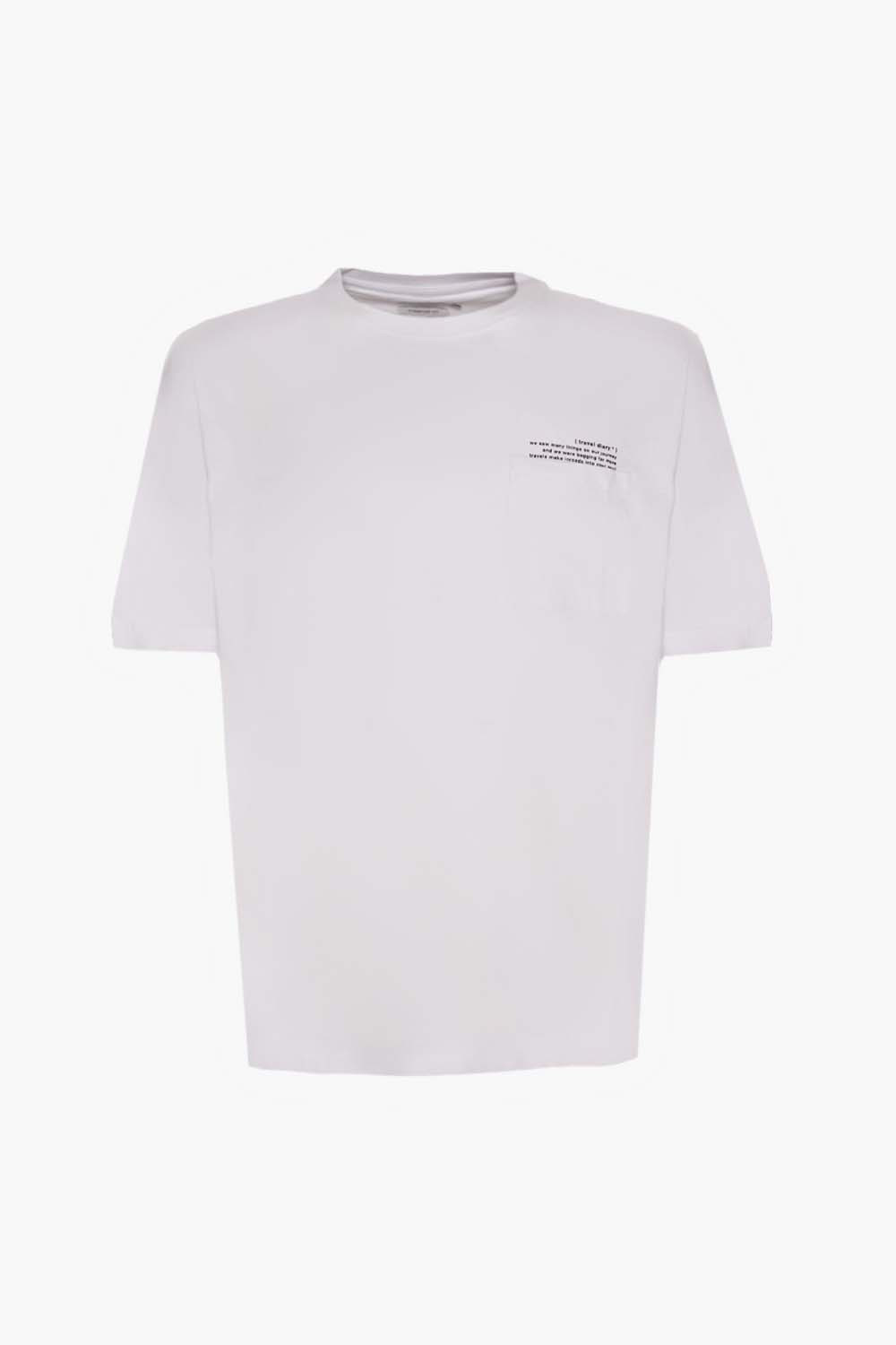 T-shirt con taschino comfort fit